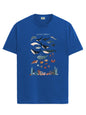 ADRO T Shirts for Boys & Girls || Ocean Sharks Printed T-Shirt || Ages 3-14 || 100% Cotton Round Neck Tshirt for Boys & Girls||K