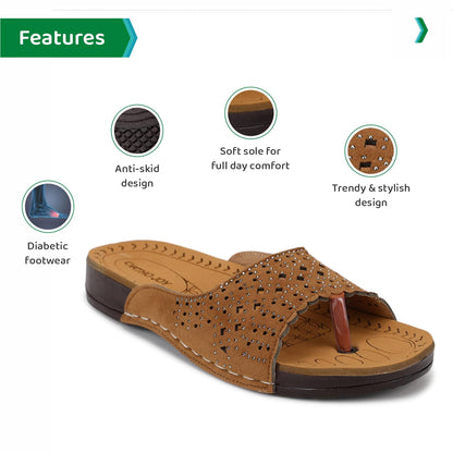 Ortho Joy Doctor Fancy Slipper For Women || Orthopedic WomenS Slipper || Regular Wear Slippers For Women