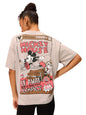 The Souled Store Official Mickey Mouse: Fly Away Women and Girls Short Sleeves Round Neck Graphic Printed Cotton Oversized T-Shi