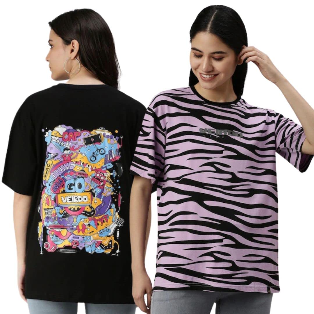 Veirdo Womens Women Short Sleeve T-Shirt for Casual Wear