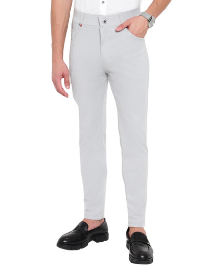 AVANOVA Regular Casual Mens Formal Trouser Pant 120_Light Grey