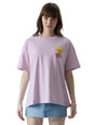 The Souled Store Official Pink Panther: Nostalgic Womens and Girls Oversized fit Graphic Printed Half Cotton Lavender Color Wome
