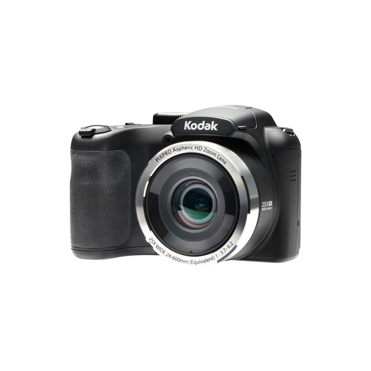 KODAK PIXPRO AZ252 Digital Camera, 3” LCD, Black, Plastic/Glass/Metal, Point & Shoot