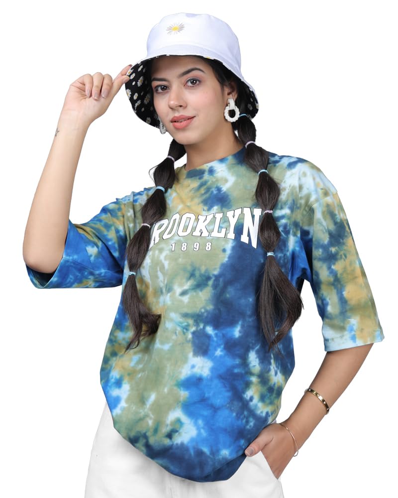 Noble Monk WomenS Pure Cotton Loose Fit Round Neck T-Shirt
