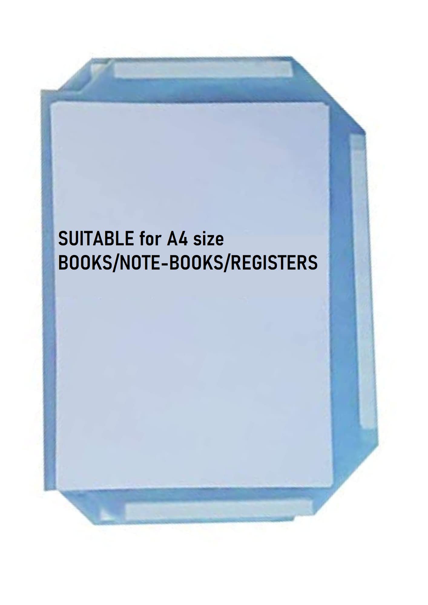 True-Ally Self Wrapping Book Cover For A4 Size Long Notebook Register Size 30Cm X 20 Cm X 1.5Cm With Self Adhesive Folding (Pack