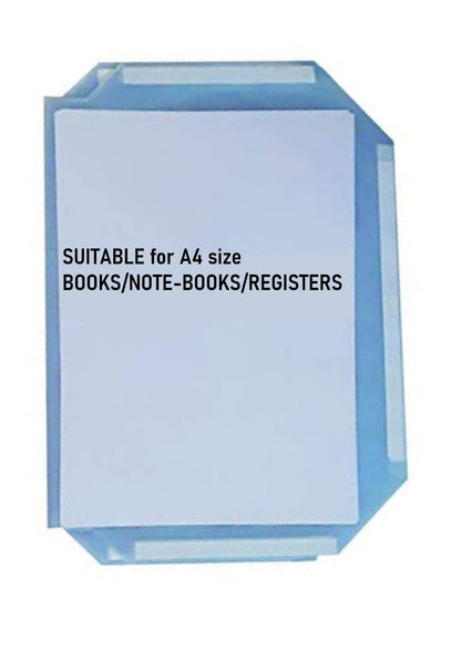 True-Ally Self Wrapping Book Cover For A4 Size Long Notebook Register Size 30Cm X 20 Cm X 1.5Cm With Self Adhesive Folding (Pack