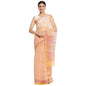 Fabindia Women Silk Hand Block Print Sari Cotton_Freesize