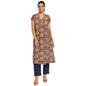 Fabindia Women Kalamkari Long Kurta Cotton_Xl Red