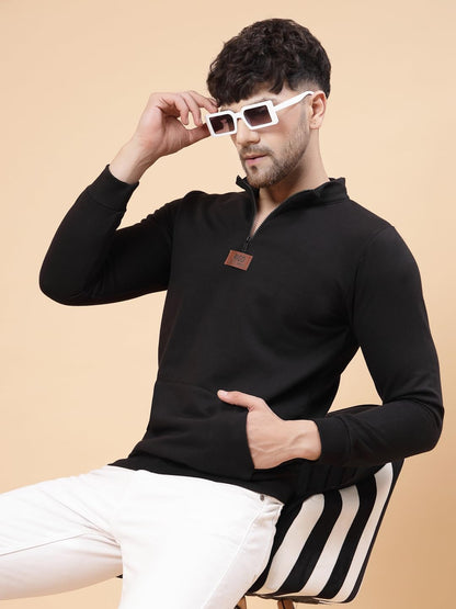 Rigo Cotton Fleece Casual Wear Printed Round Neck Sweatshirt for Men | Full Sleeves Regular Fit Sweatshirt for Men | Pullover Ho