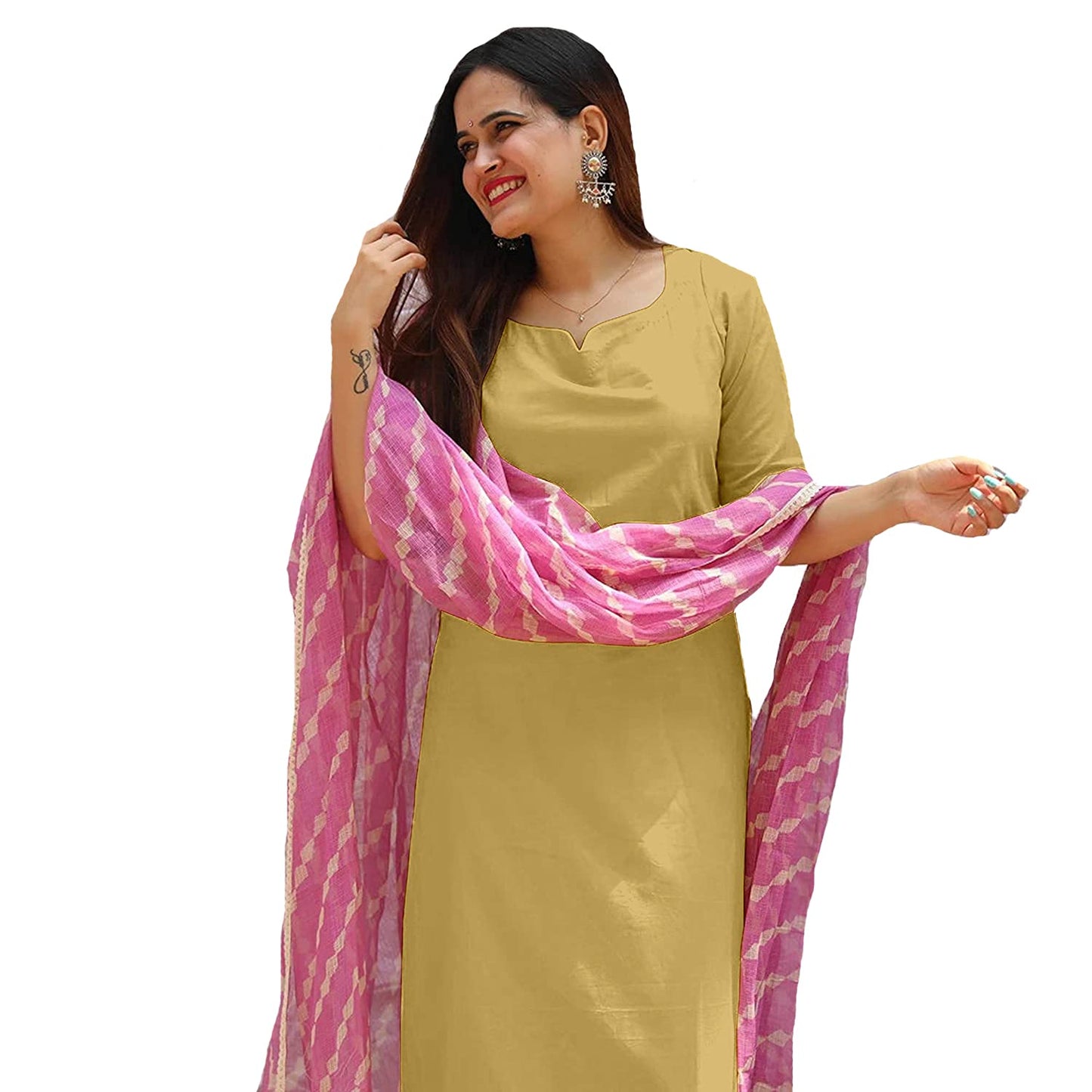ANNI DESIGNER Women's Kurta and Palazzos & Dupatta