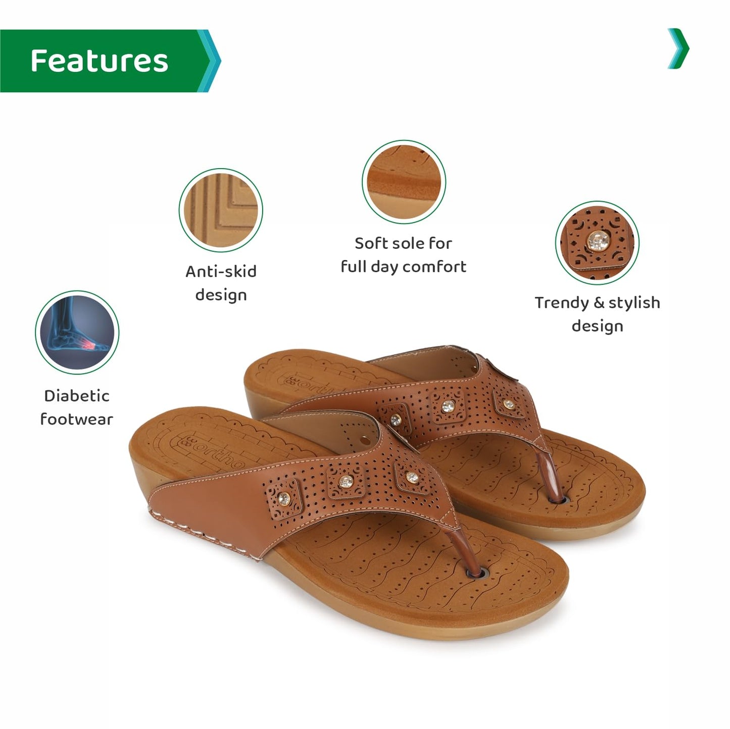 Ortho Joy Doctor Slipper For Women Fancy || Orthopedic WomenS Fashion Slipper || Comfortable Slippers For Women