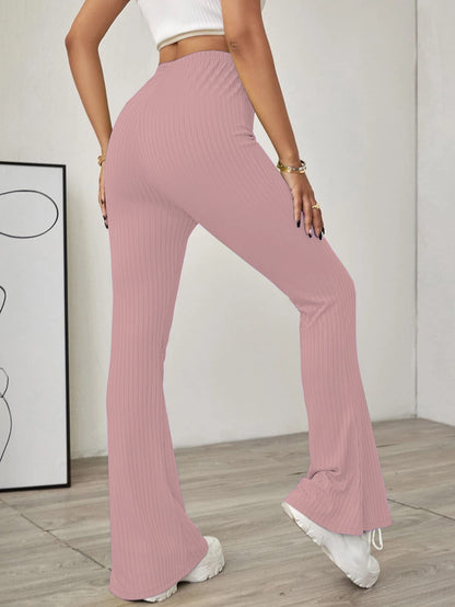 Shasmi Peach Womens Yoga Dress Pants Stretchy Work Slacks Business Casual Office Flare Bell-Bottom/Boot-Cut Elastic Waist Regul