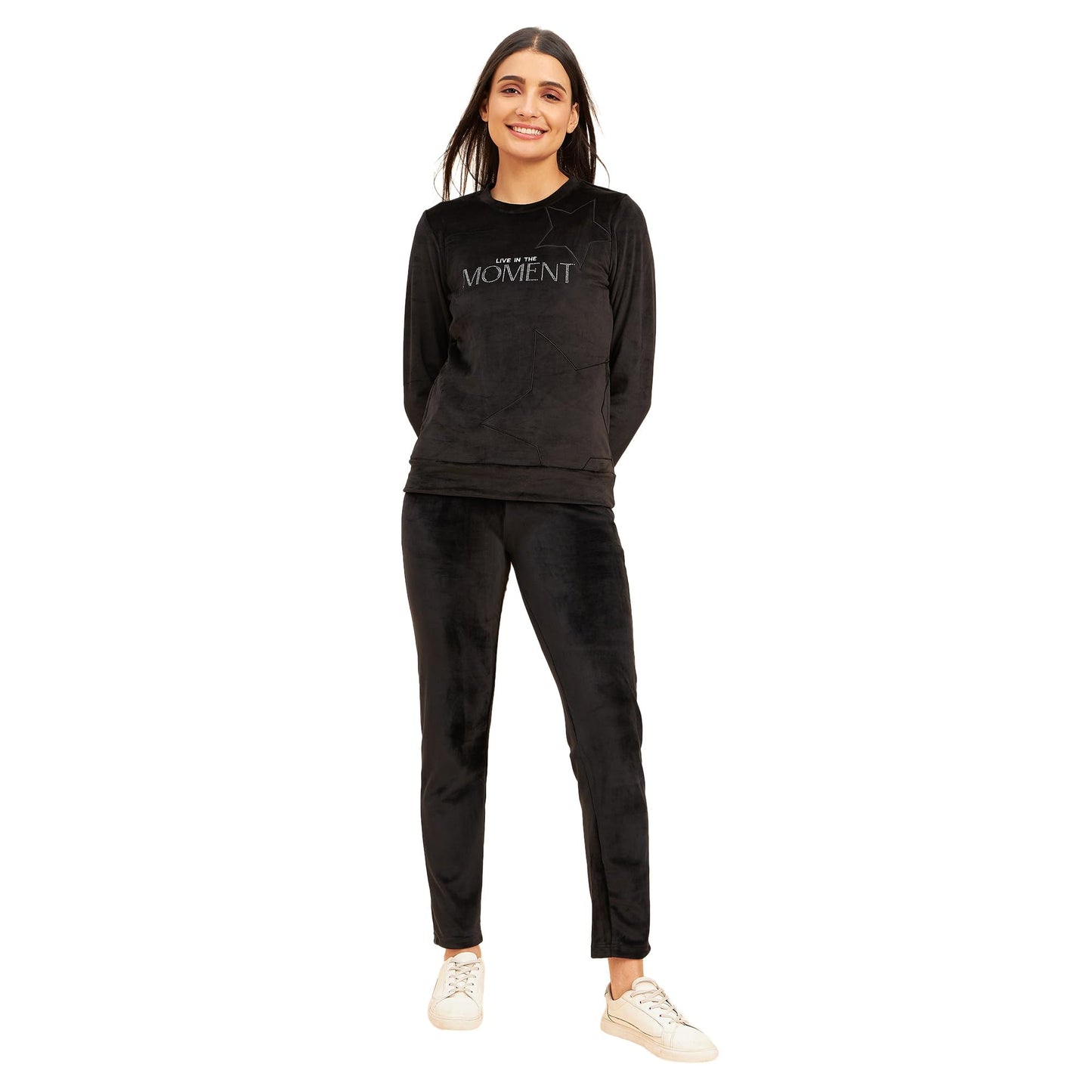 Sweet Dreams Women Solid Tracksuit