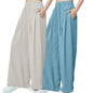 Greciilooks WomenS Loose High Rise Textured Trousers | High-Waisted Pant | Korean Trousars