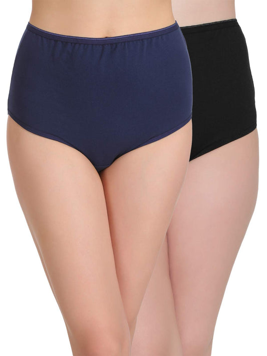 Clovia Womens Cotton Hipsters (Pack of 2) (COMPNC635M_Multicolored_Medium)