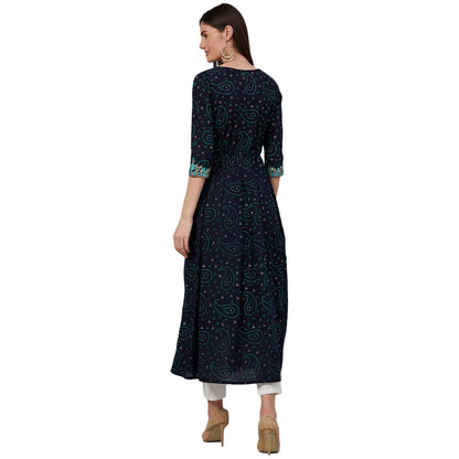 anubhutee Women's Viscose Rayon Flared Work Kurta Belt | Pack of 1