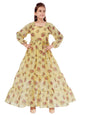 Aarika Girls Yellow Color Georgette Dress (SP-MD-22134-YELLOW-32)