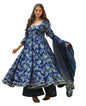Wedani Anarkali Set for Women Blue