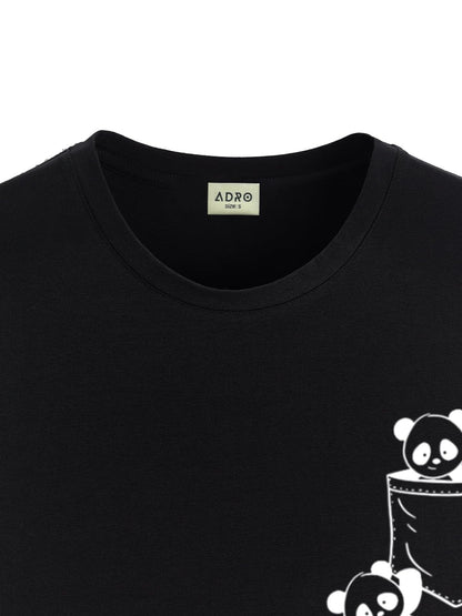 ADRO Tshirt for Men | Printed T Shirt for Men | 100% Cotton T-Shirt |Printed T Shirt | T-Shirts | RN24-POC