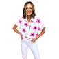 Gufrina WomenS Rayon Shirt With Half Sleeves Spread Collar Neck Floral Printed Relaxed Fit Button Down And Standard Length