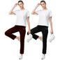 Pinkmint Women Combo Track Pant l Pure Cotton Pyjamas l Fancy Pocket Trouser l Gym, Regular Home Wear (Pack of 2)