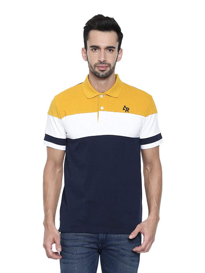 ADRO Branded Polo T-Shirts for Men (Yellow)
