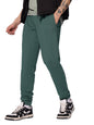 The Souled Store Solids: Pine Green Men and Boys Drawstringed Cotton Slim Fit Comfortable Athleisure Joggers