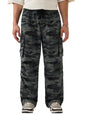 The Souled Store Baggy-Fit Joggers: Blue Camo Men and Boys Drawstringed Baggy Fit Cotton Blend Cargo Joggers