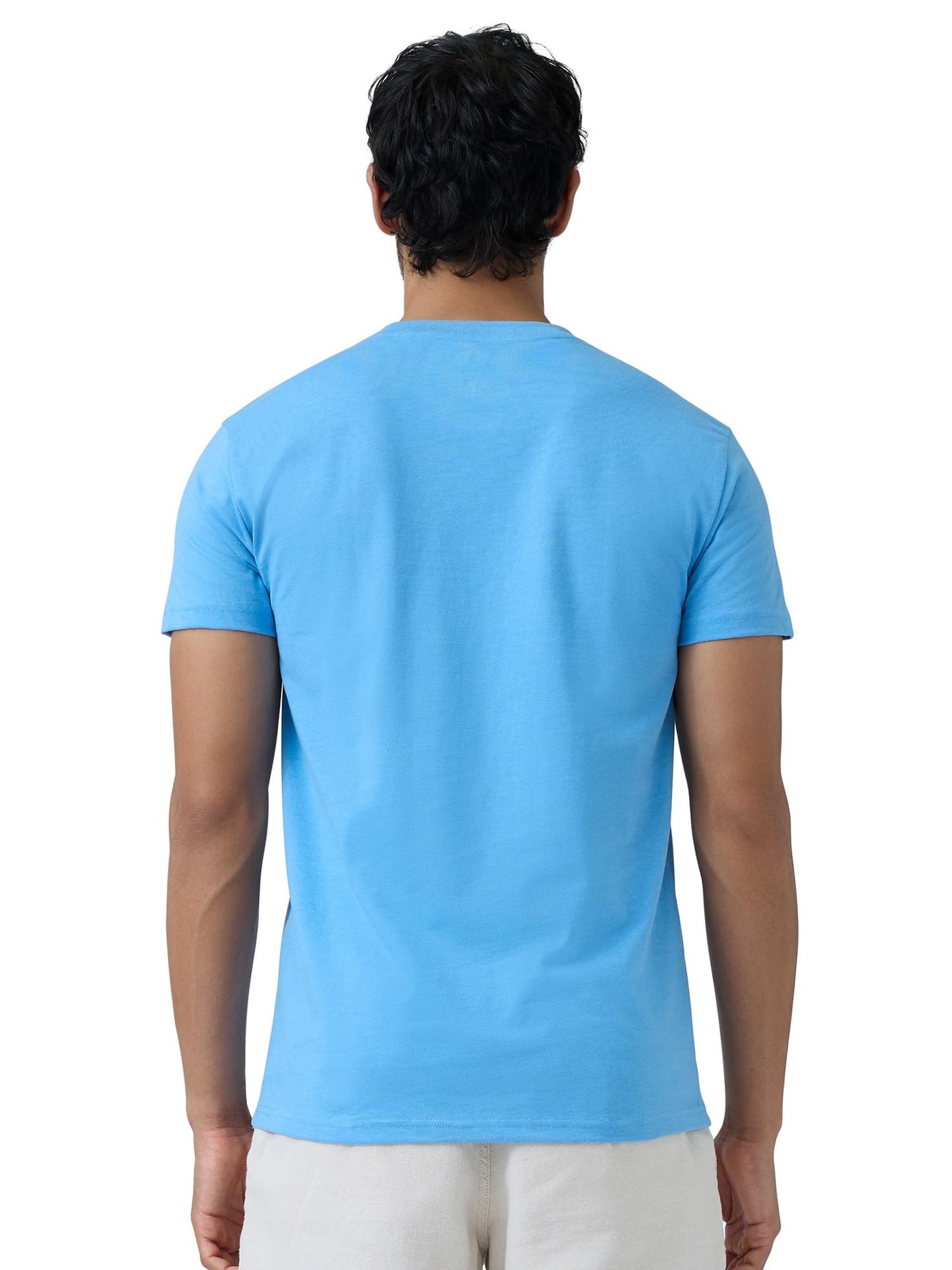 XYXX Mens Round Neck Regular fit Solid Tshirt | Softer Than Cotton | Cotton Rich Tshirt for Men| Anti-Microbial Silver Finish