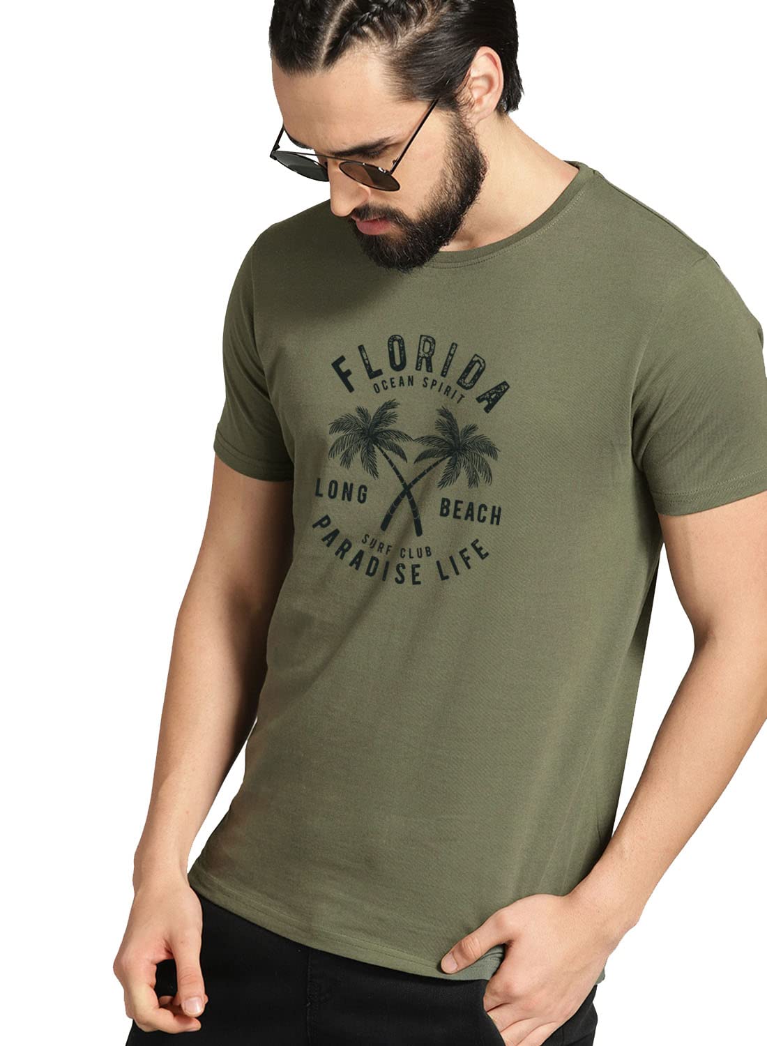 ADRO Florida Paradise Life Mens Printed T-Shirt