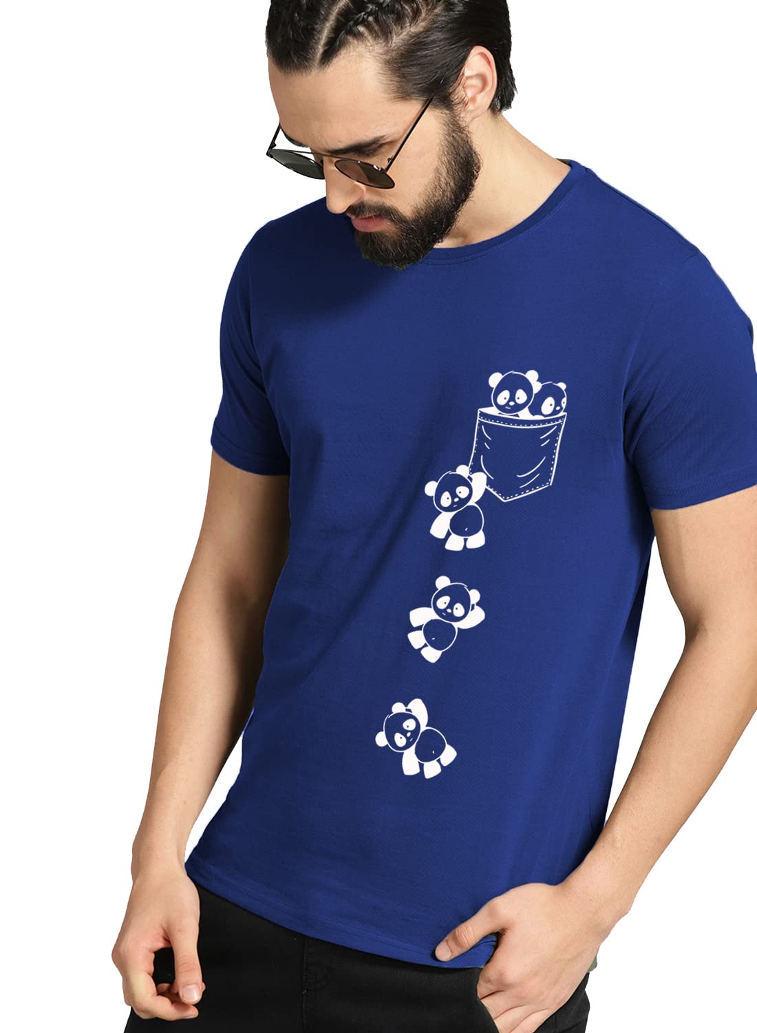 Adro Men'S Graphic Printed T-Shirt (Rnr-M-Poc-Rb_Royal Blue)