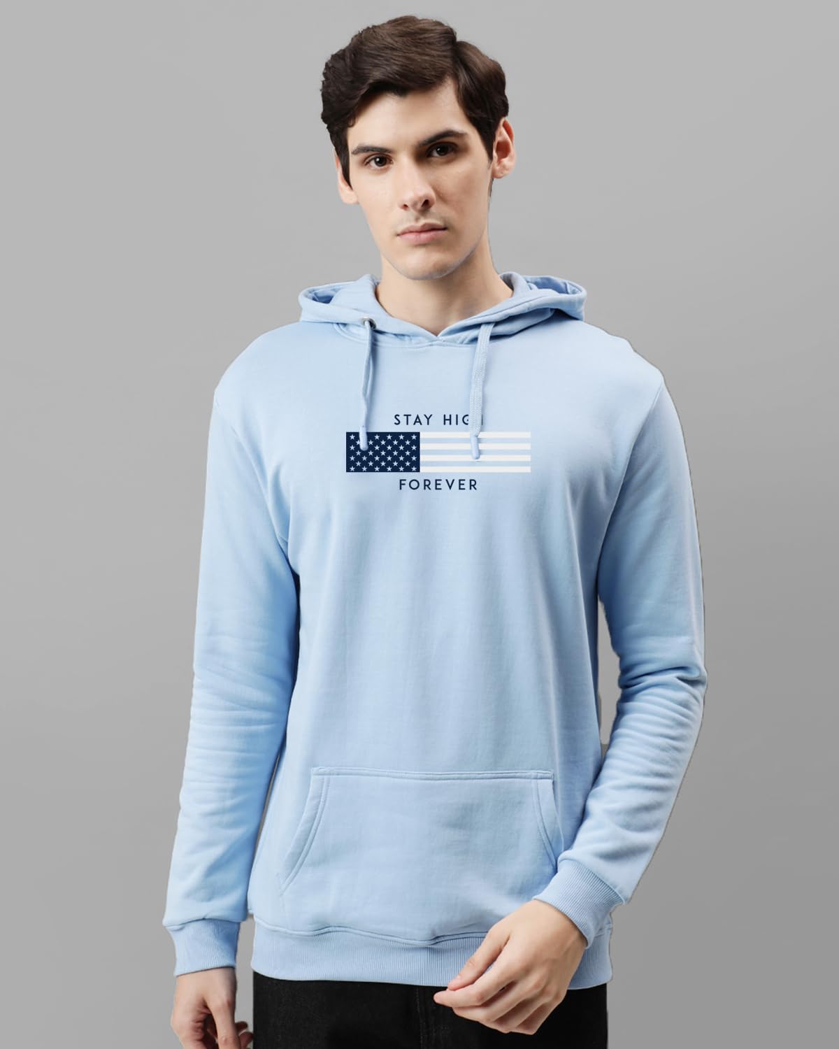 ADRO Hoodies for Men | Printed Hoodie for Men | Cotton Hoodie | Mens Hoodies | Sweatshirt for Men | Hooded Hoodie | H24-FLAG