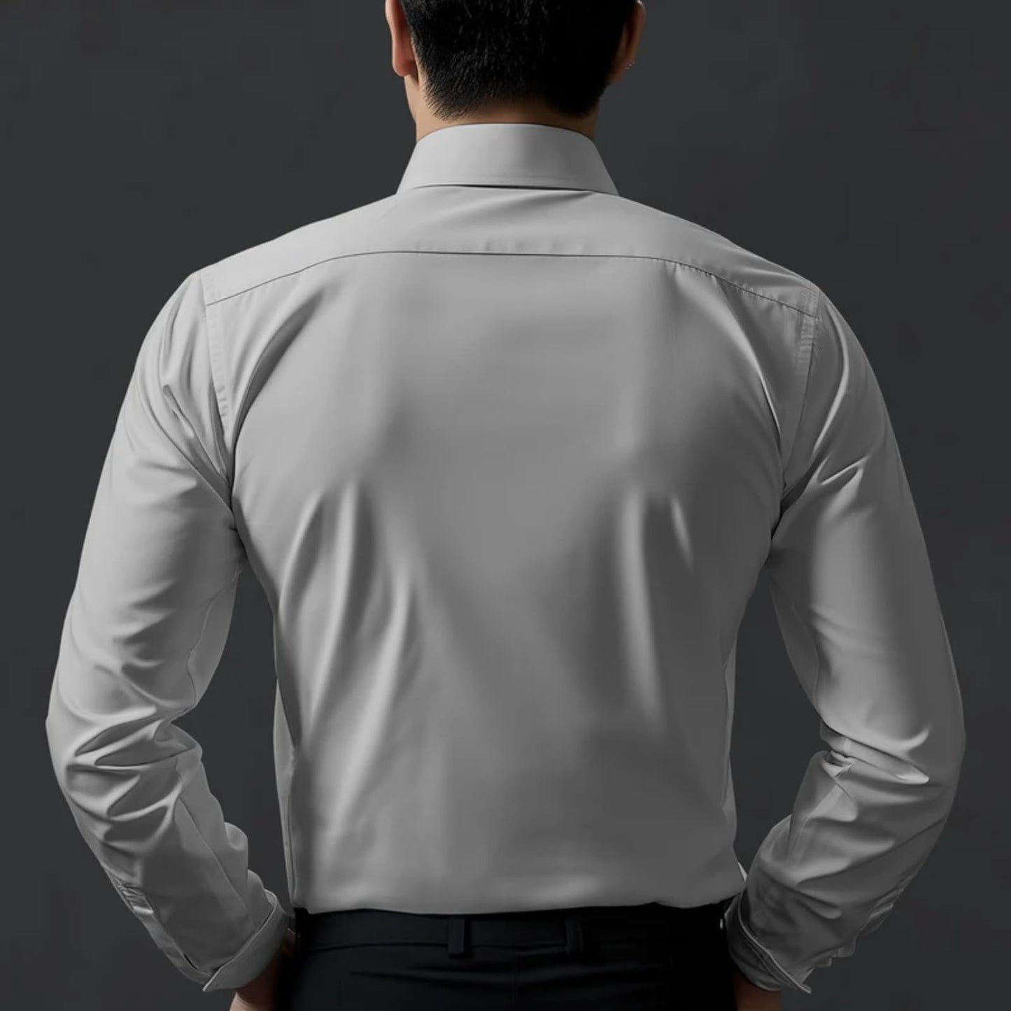 Deelmo MenS Stylish Solid Satin Casual Shirt For Men Full Sleeves| Poly Satin Silk Shirt Silver