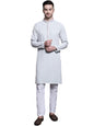 Jompers Mens Sequin Embroidered Pure Cotton Kurta Pyjama Set