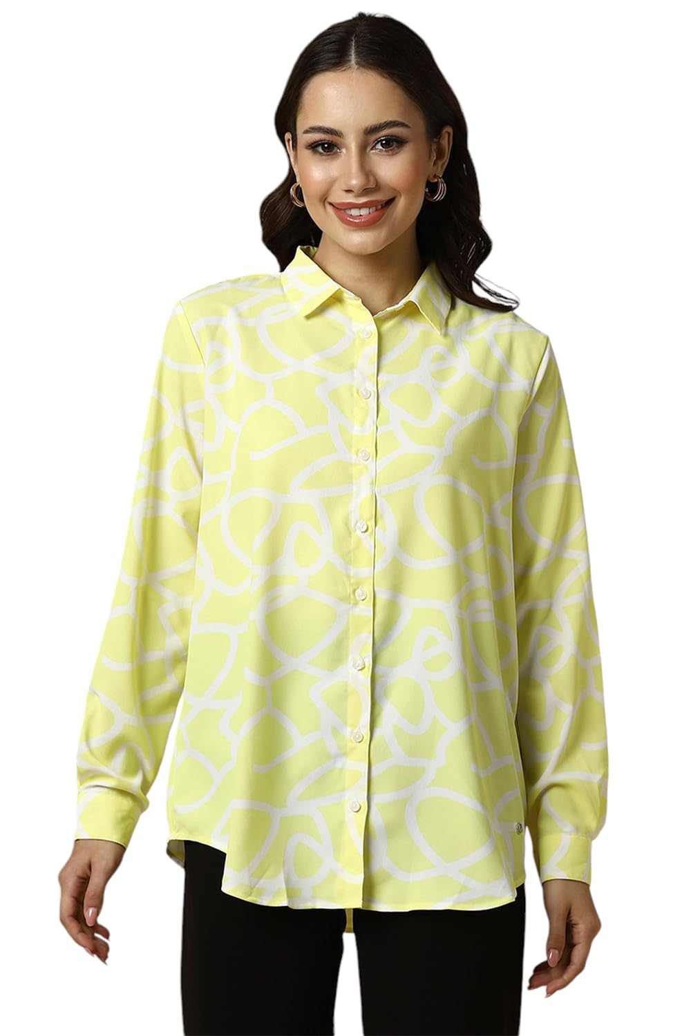 Allen Solly Women Formal Cotton Full Sleeve Stretch Shirt