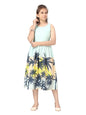 Aarika Girls Firozi Color Rayon Middi (Md-22513-C-Green-34)
