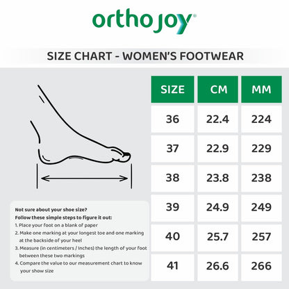 Ortho Joy Eva Sliders For Women || Waterproof & Everyday Flip Flops For Ladies || Slippers With Cushion Foot Bed || Anti-Slip So