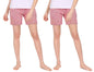 Lyra Pure Cotton Printed Night Shorts For Women