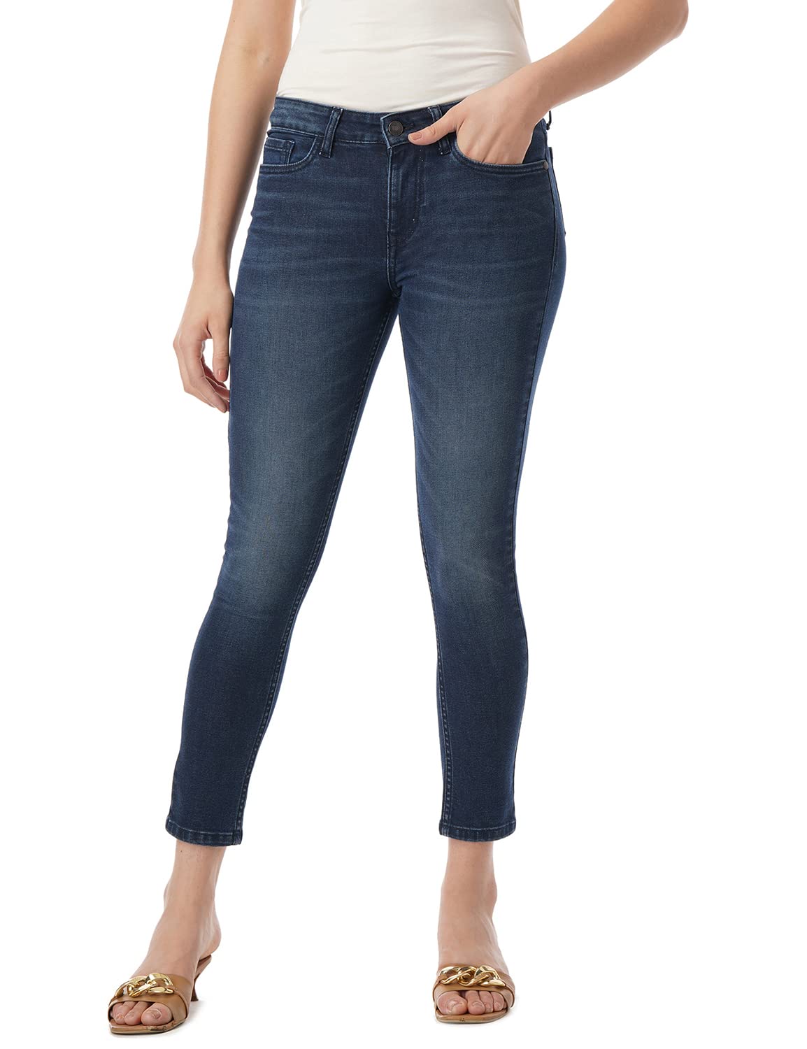 Inkd WomenS Airflex Skinny Fit Jeans -Lightweight & Stretchable