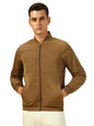Dennis Lingo Men Regular Fit Ployseter Solid Full Sleeves Mock Collar Bomber Jackets