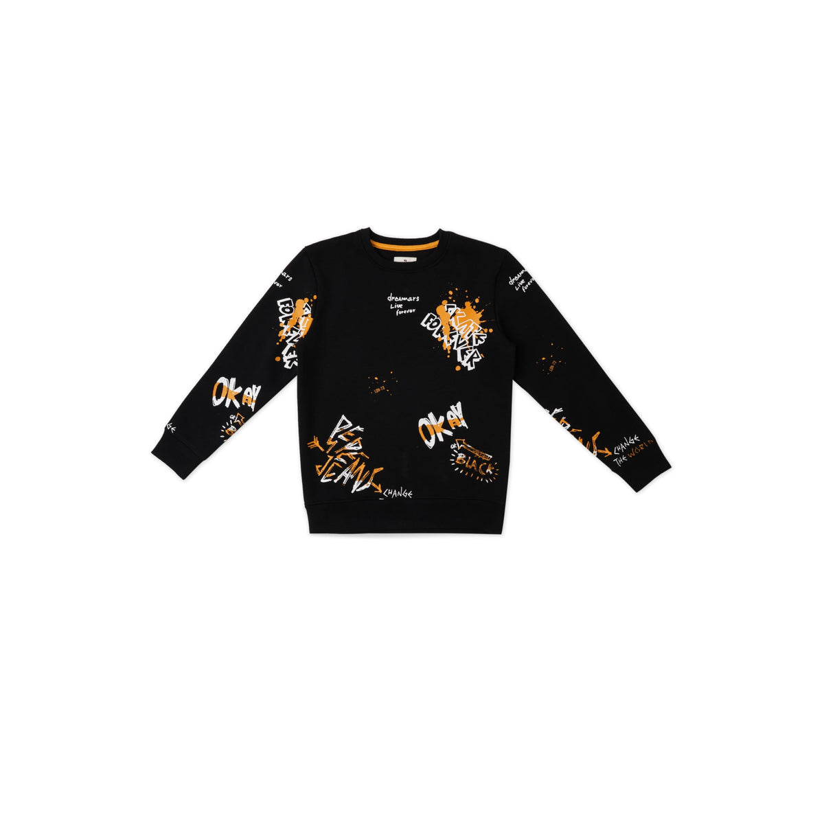 Pepe Jeans Boys Black Printed Sweatshirt
