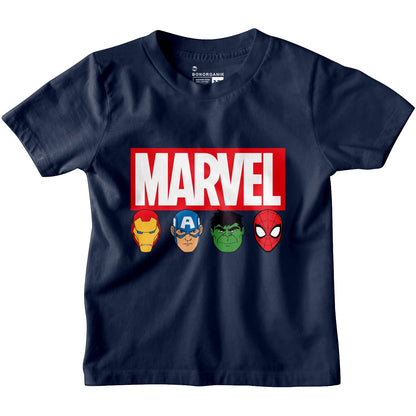 Bon Organik Boys Regular Fit T-Shirt (BON11237_Multi