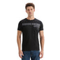 Men'S Black Graphic Print T-Shirt
