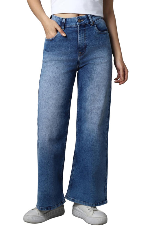 High Star WomenS Wide Leg Fit Jeans