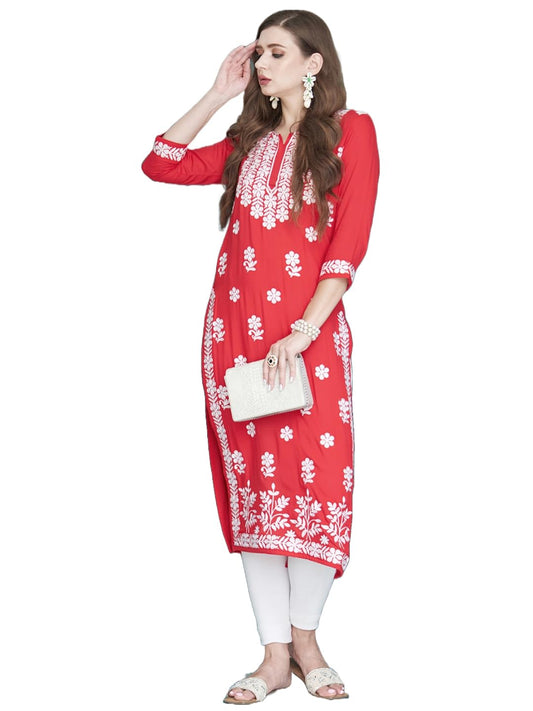 ANNI DESIGNER Cotton Blend Women Regular Kurti