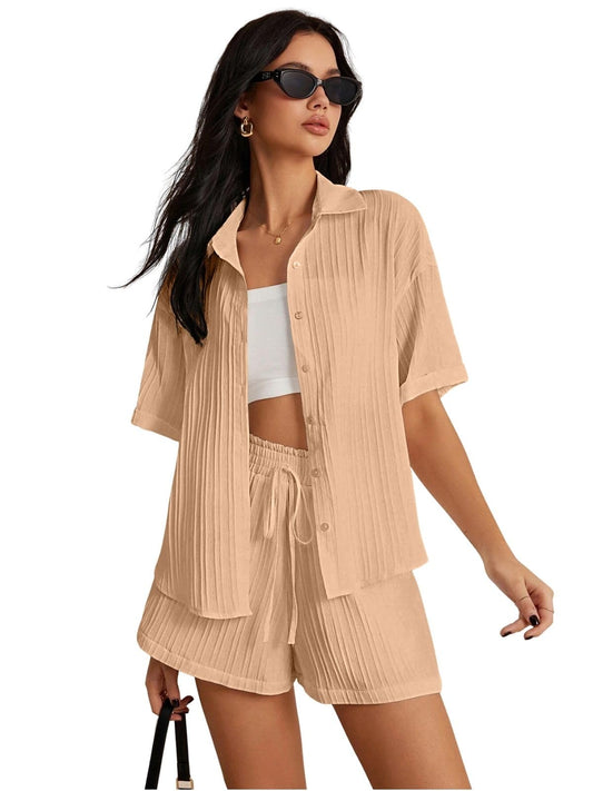 Leriya Fashion WomenS Poly Lycra Blend Solid Regular Western Co Set (Lf-W.Co-Ord Set-W2274&Sh305_Orange
