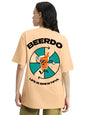 Veirdo Womens Cotton Oversized Baggy Fit Beerdo Graphic Printed T-Shirt/Girls