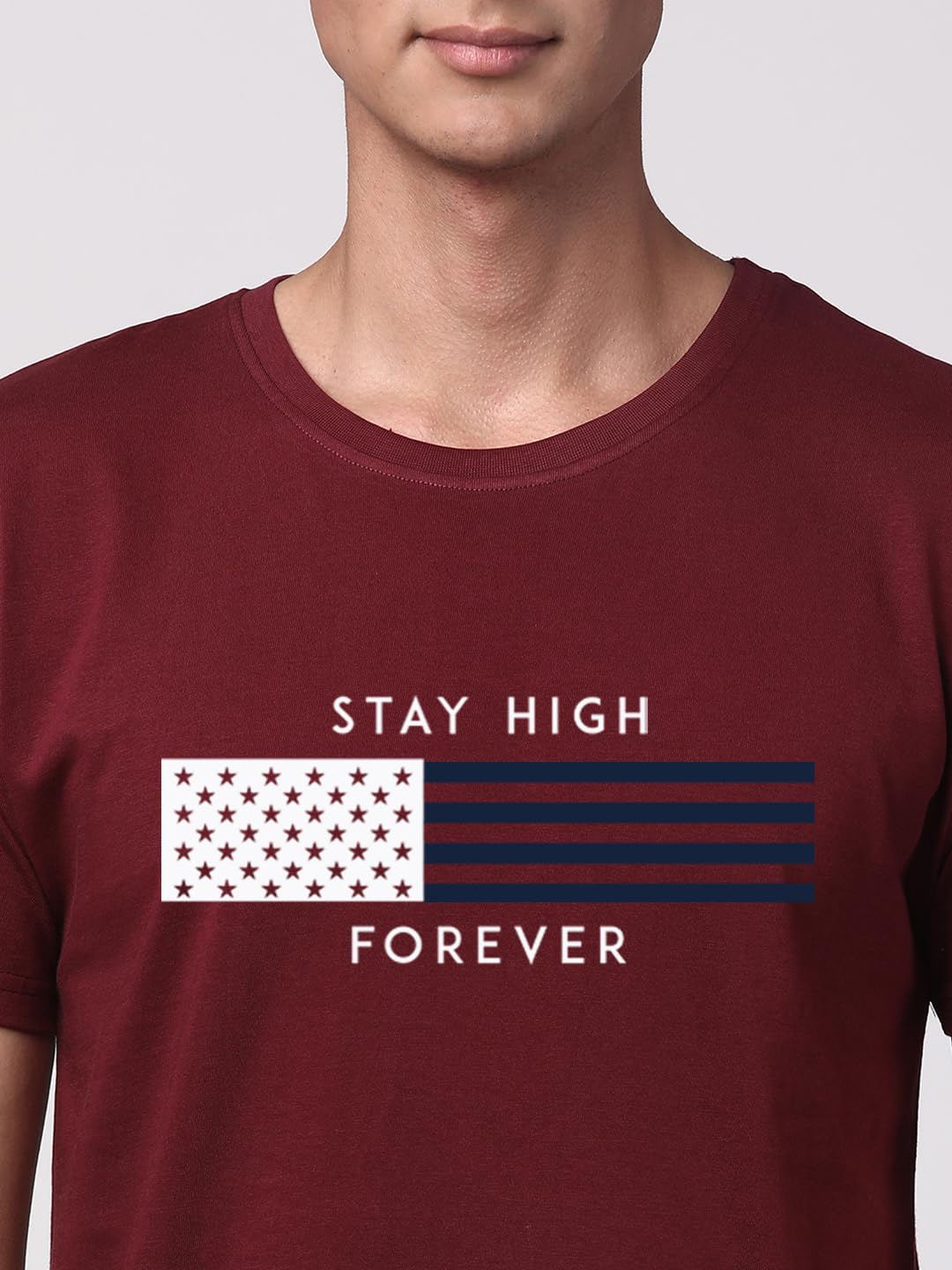ADRO Mens Flag Printed Cotton T-Shirt_RN24-L2-FLAG-MR