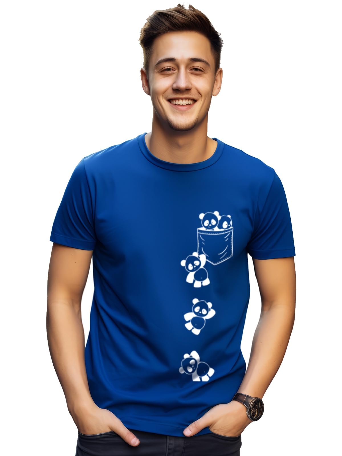 ADRO Tshirt for Men | Printed T Shirt for Men | 100% Cotton T-Shirt |Printed T Shirt | T-Shirts | RN24-POC