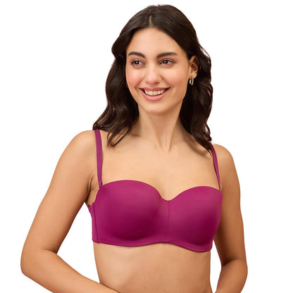 Nykd (Nyb027 Padded & Wired Ultimate Multiway Strapless Bra For Women | Anti Slip Bra With Seamless Neckline & Soft Detachable S